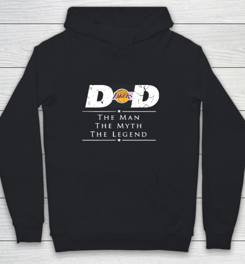 Los Angeles Lakers NBA Basketball Dad The Man The Myth The Legend Youth Hoodie