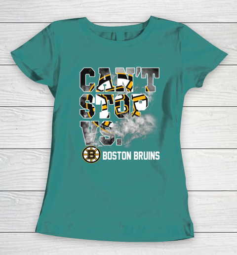 NHL Boston Bruins Hockey Can't Stop Vs Women's T-Shirt 10