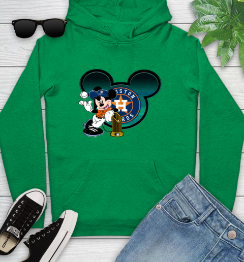 MLB Houston Astros The Commissioner's Trophy Mickey Mouse Disney Youth Hoodie 7