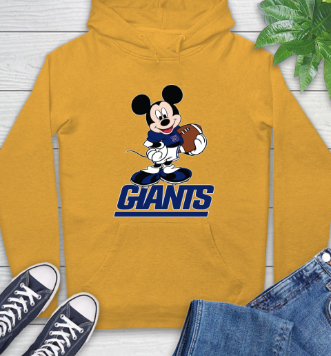 NFL Football New York Giants Cheerful Mickey Mouse Shirt Hoodie - Image 4