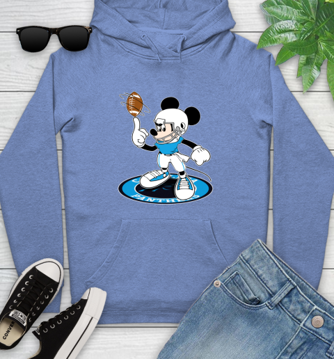 NFL Football Carolina Panthers Cheerful Mickey Disney Shirt Youth Hoodie 11