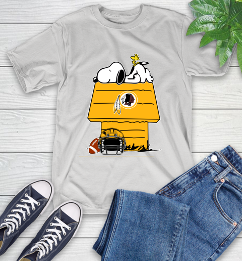 Washington Redskins NFL Football Snoopy Woodstock The Peanuts Movie T-Shirt