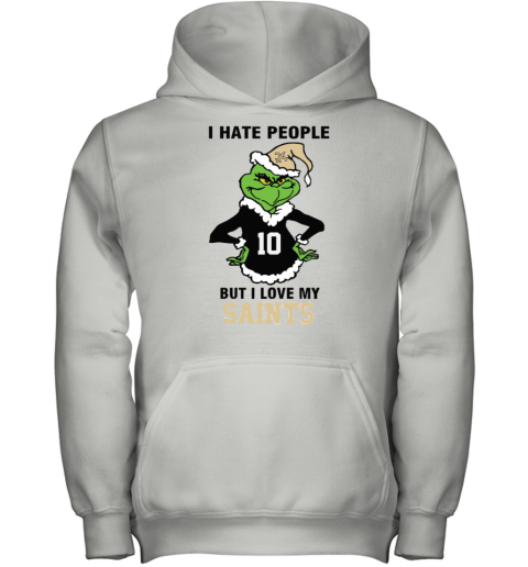 I Hate People But I Love My Saints New Orleans Saints NFL Teams Youth Hoodie