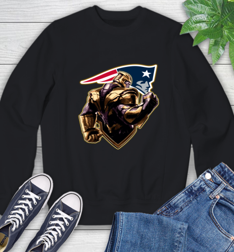 NFL Thanos Avengers Endgame Football Sports New England Patriots Sweatshirt 2