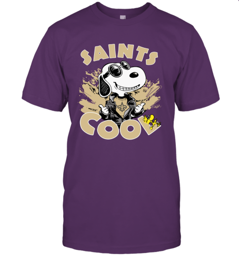 New Orleans Saints Snoopy Joe Cool We're Awesome Unisex Jersey Tee
