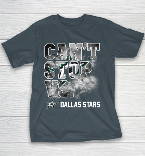 NHL Dallas Stars Hockey Can't Stop Vs Youth T-Shirt 5