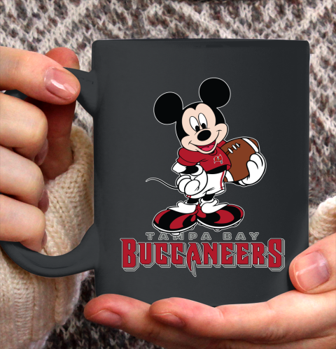 NFL Football Tampa Bay Buccaneers Cheerful Mickey Mouse Shirt Ceramic Mug 15oz