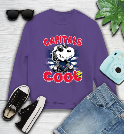 NHL Hockey Washington Capitals Cool Snoopy Shirt Sweatshirt - Image 5