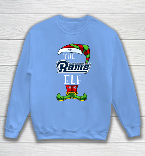 Los Angeles Rams Christmas ELF Funny NFL Sweatshirt 8