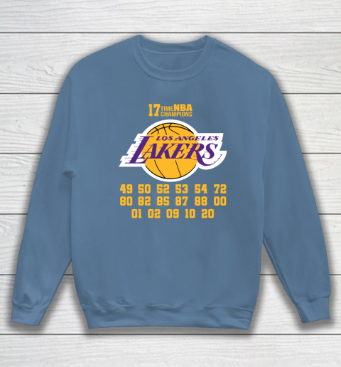 Los Angeles Lakers Finals Champions 17 Time Nba Champions Sweatshirt 6