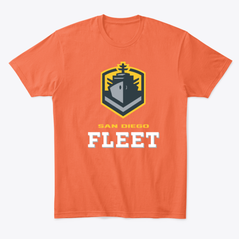 San Diego Fleet logo 4z0i san diego fleetlogo classic t shirt 2 front orange