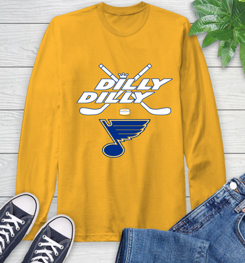 NHL St.Louis Blues Dilly Dilly Hockey Sports Long Sleeve T-Shirt 3