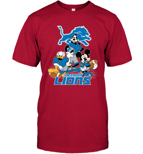 Mickey Mouse Detroit Lions Nfl Quarterback Shirt