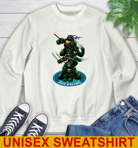 NFL Football Miami Dolphins Teenage Mutant Ninja Turtles Shirt Sweatshirt
