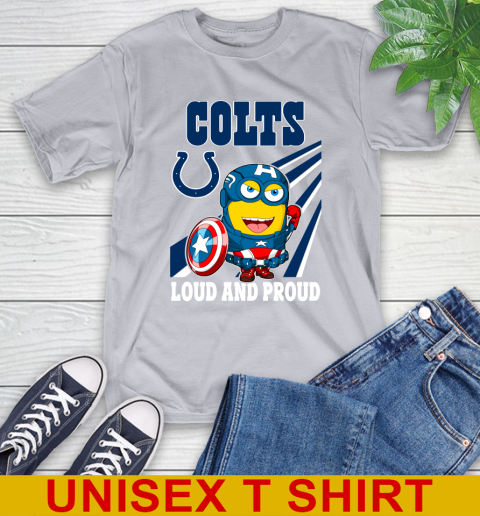 NFL Football Indianapolis Colts Captain America Marvel Avengers Minion Shirt T-Shirt 5