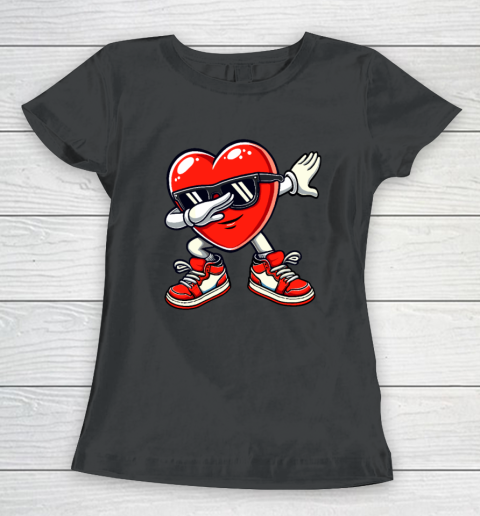 Dabbing Heart Funny Gifts Valentines Day Women's T-Shirt