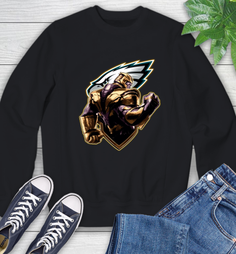 NFL Thanos Avengers Endgame Football Sports Philadelphia Eagles Sweatshirt 2