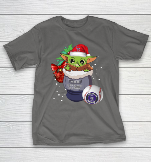 Baby Yoda Hug Logo Colorado Rockies Sport Shirt - High-Quality
