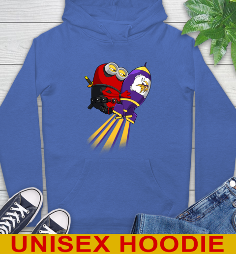 NFL Football Minnesota Vikings Deadpool Minion Marvel Shirt Hoodie 9