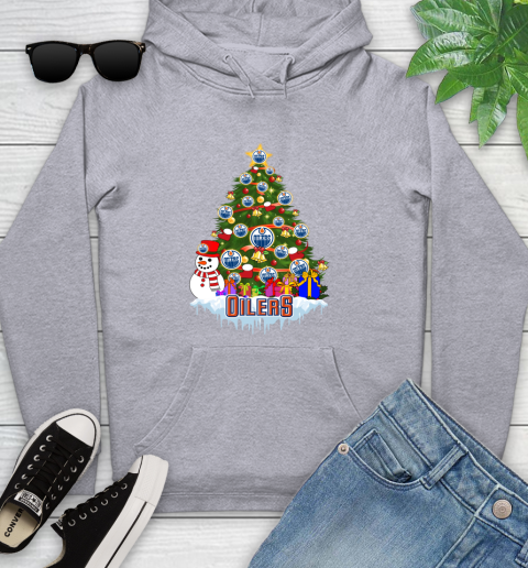 Edmonton Oilers Merry Christmas NHL Hockey Sports Youth Hoodie 6