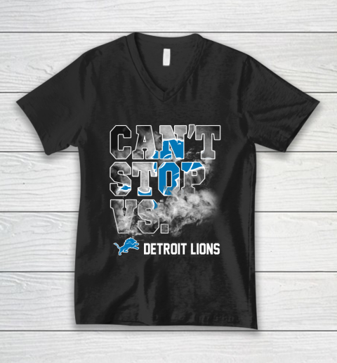 NFL Detroit Lions Can't Stop Vs V-Neck T-Shirt