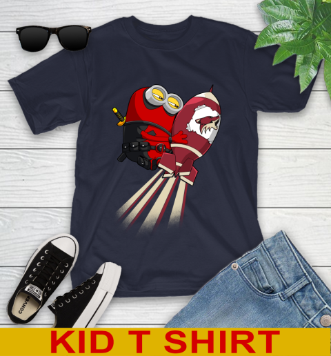NHL Hockey Arizona Coyotes Deadpool Minion Marvel Shirt Youth T-Shirt 2