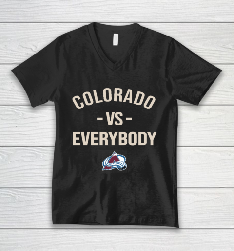 Colorado Avalanche Vs Everybody V-Neck T-Shirt