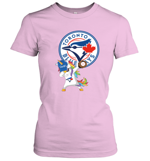 Hip Hop Dabbing Unicorn Flippin Love Toronto Blue Jays Women's T-Shirt