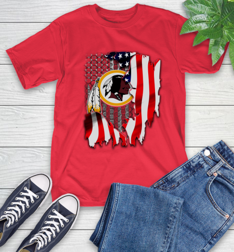 Washington Redskins NFL Football American Flag T-Shirt 11