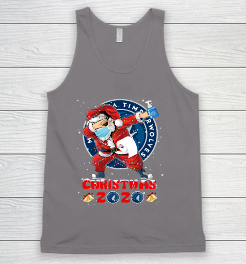 Minnesota Timberwolves Funny Santa Claus Dabbing Christmas 2020 NBA Tank Top 6