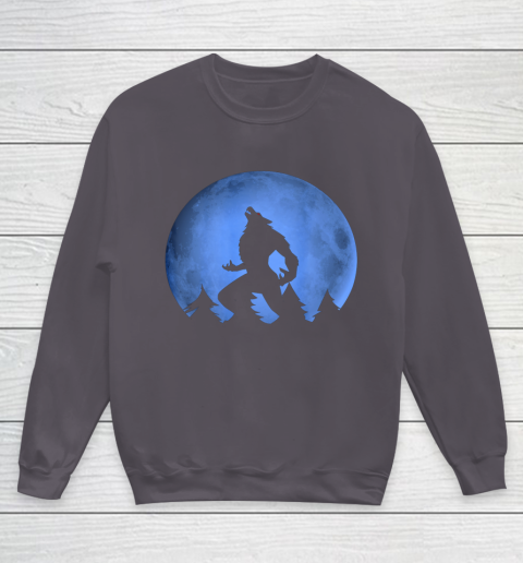 Werewolf Blue Moon wolf full moon on Halloween costume 2020 Youth Sweatshirt 5