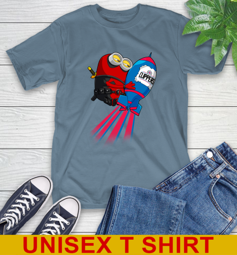 NBA Basketball LA Clippers Deadpool Minion Marvel Shirt T-Shirt 8