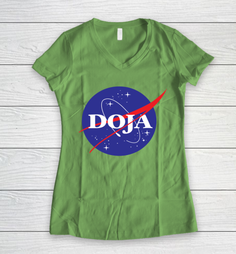 Doja Nasa Women's V-Neck T-Shirt 5