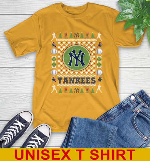 New York Yankees Merry Christmas MLB Baseball Loyal Fan T-Shirt - Image 3