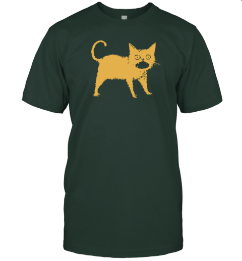 5bvi horrible japanese cat premium classic t shirt 2 front forest green