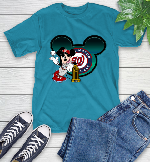 MLB Washington Nationals The Commissioner's Trophy Mickey Mouse Disney T-Shirt 8