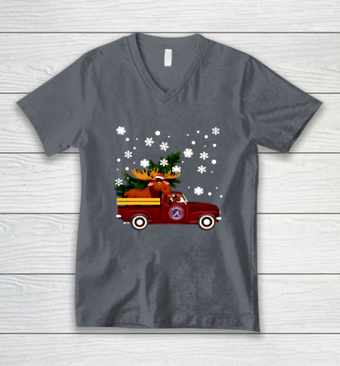 Atlanta Braves Bring Christmas Home MLB V-Neck T-Shirt - Image 5