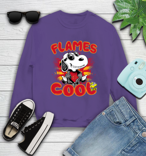 NHL Hockey Calgary Flames Cool Snoopy Shirt Sweatshirt 4
