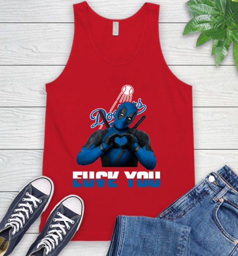 MLB Los Angeles Dodgers Deadpool Love You Fuck You Baseball Sports Tank Top 5