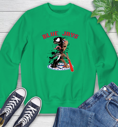 MLB Toronto Blue Jays Baseball Venom Groot Guardians Of The Galaxy Sweatshirt 6