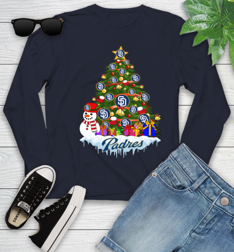 San Diego Padres Merry Christmas MLB Baseball Sports Youth Long Sleeve 3