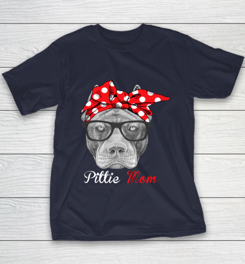 Dog Mom Shirt Pittie Mom Shirt for Pitbull Dog Lovers Mothers Day Youth T-Shirt 2