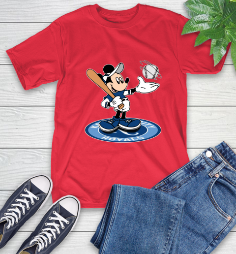 MLB Baseball Kansas City Royals Cheerful Mickey Disney Shirt T-Shirt 11