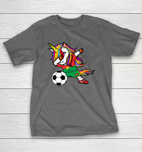 Dabbing Unicorn Burkina Faso Football Burkinabe Flag Soccer T-Shirt 9