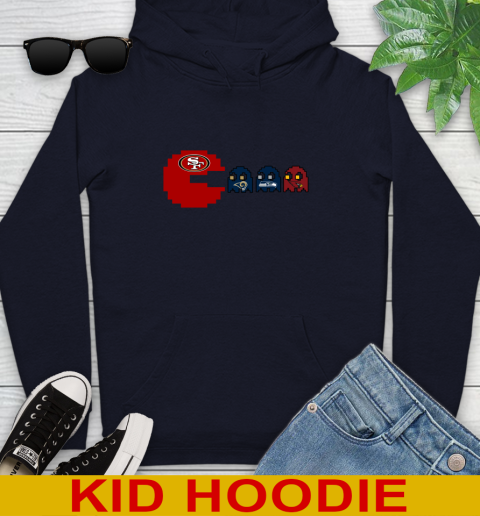 San Francisco 49ers NFL Football Pac Man Champion Youth Hoodie 4