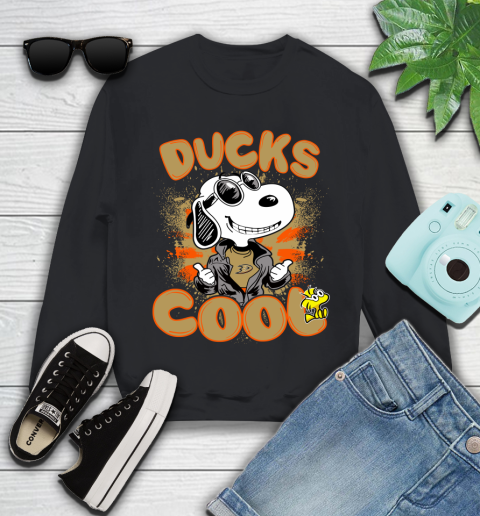 NHL Hockey Anaheim Ducks Cool Snoopy Shirt Youth Sweatshirt