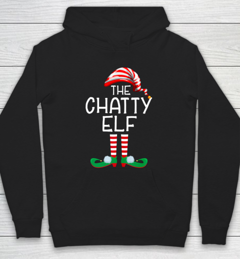 The Chatty Elf Group Matching Family Christmas Gift Funny Hoodie