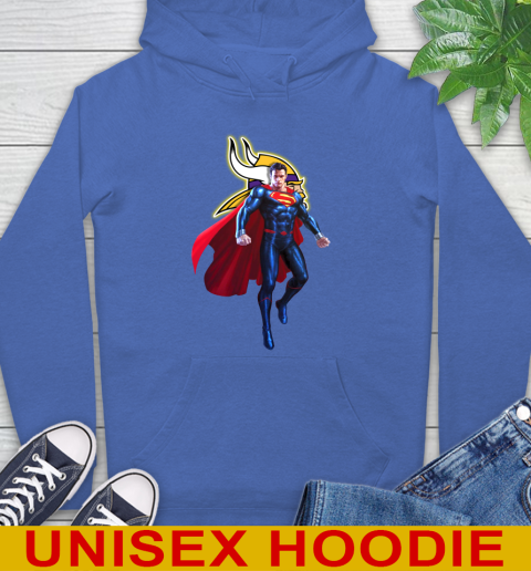 NFL Superman DC Sports Football Minnesota Vikings Hoodie 9
