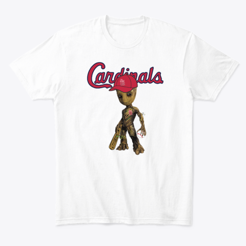 bjr5 stlouis cardinals groot guardians of the galaxy classic t shirt 2 front white