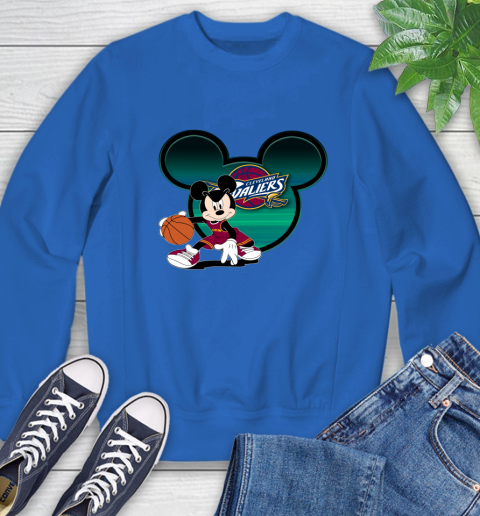 NBA Cleveland Cavaliers Mickey Mouse Disney Basketball Sweatshirt 8